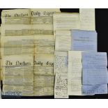 Durham District Banking Company Liquidator Document - Dated 1858, printed, plus various