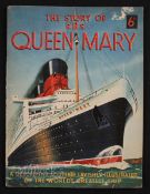 Maritime - RMS Queen Mary - A Descriptive Souvenir Publication Lavishly Illustrated of The World's