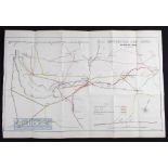 Manchester Ship Canal Map - Session 1883 - A large special Map of the intended route of the Ship