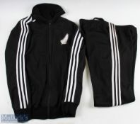 Mark Shaw (b.1956) New Zealand 'All Blacks' 1983 Adidas Track Suit: In black, with white fern logo