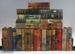 Decorative Period + Antiquarian 25 Hardcover Books with Picture Board & Gilt Spines, to include