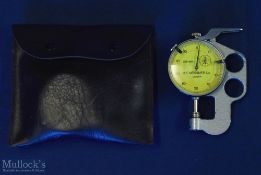 C1950 H E Messmer Ltd London Automatic Hand Micrometer 0.01mm in original wallet, has light