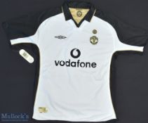 2002 Manchester United Fc Centenary Football Shirt sponsored by Vodafone, made by Umbro, Short