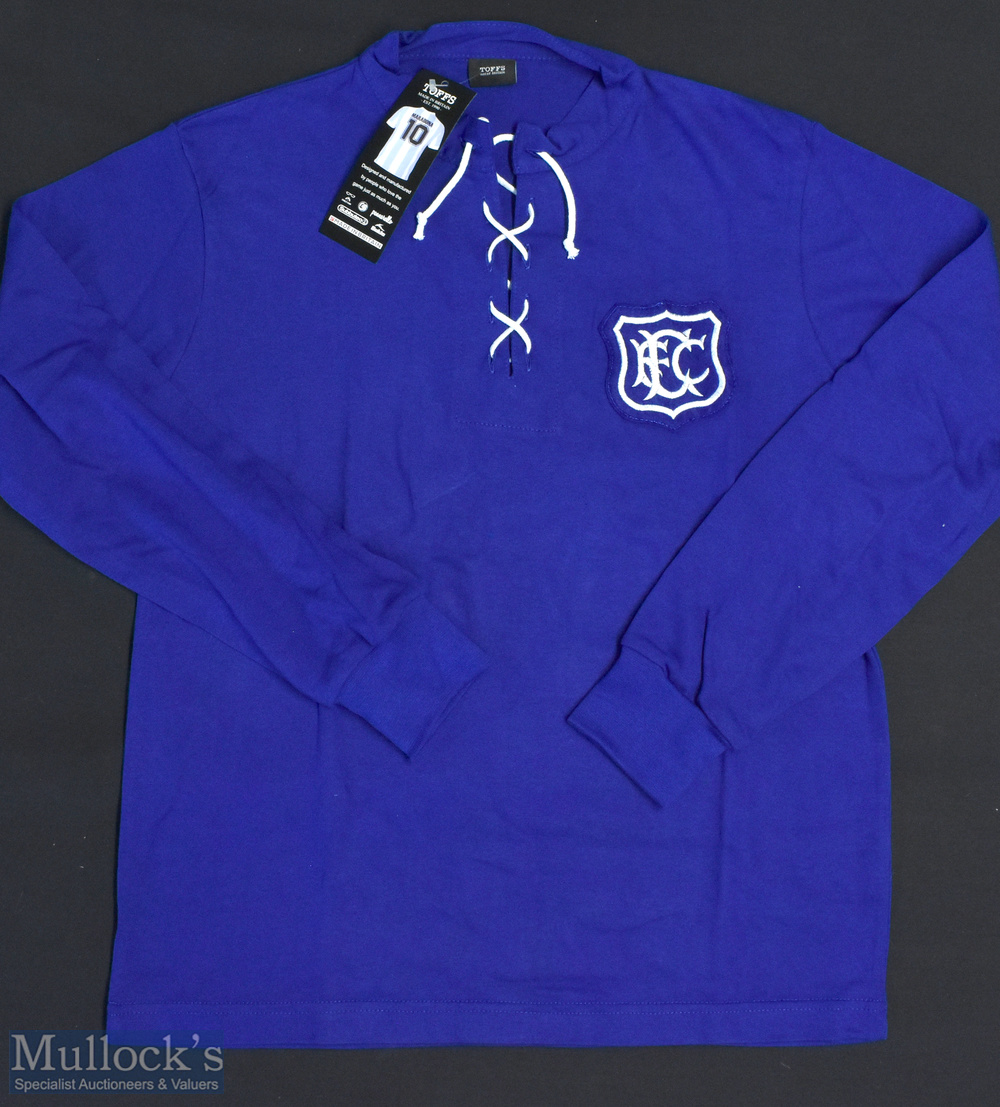 1920s Everton FC Replica Football Shirt made by Toffs with tag, Long Sleeve, Size L