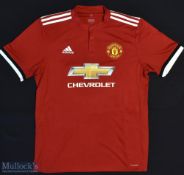 2017/18 Manchester United FC Home Football Shirt sponsored by Chevrolet, made by Adidas, Short