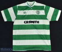 1988 Celtic FC Centenary Football Shirt sponsored by CR Smith, made by Umbro, Short Sleeve, Size