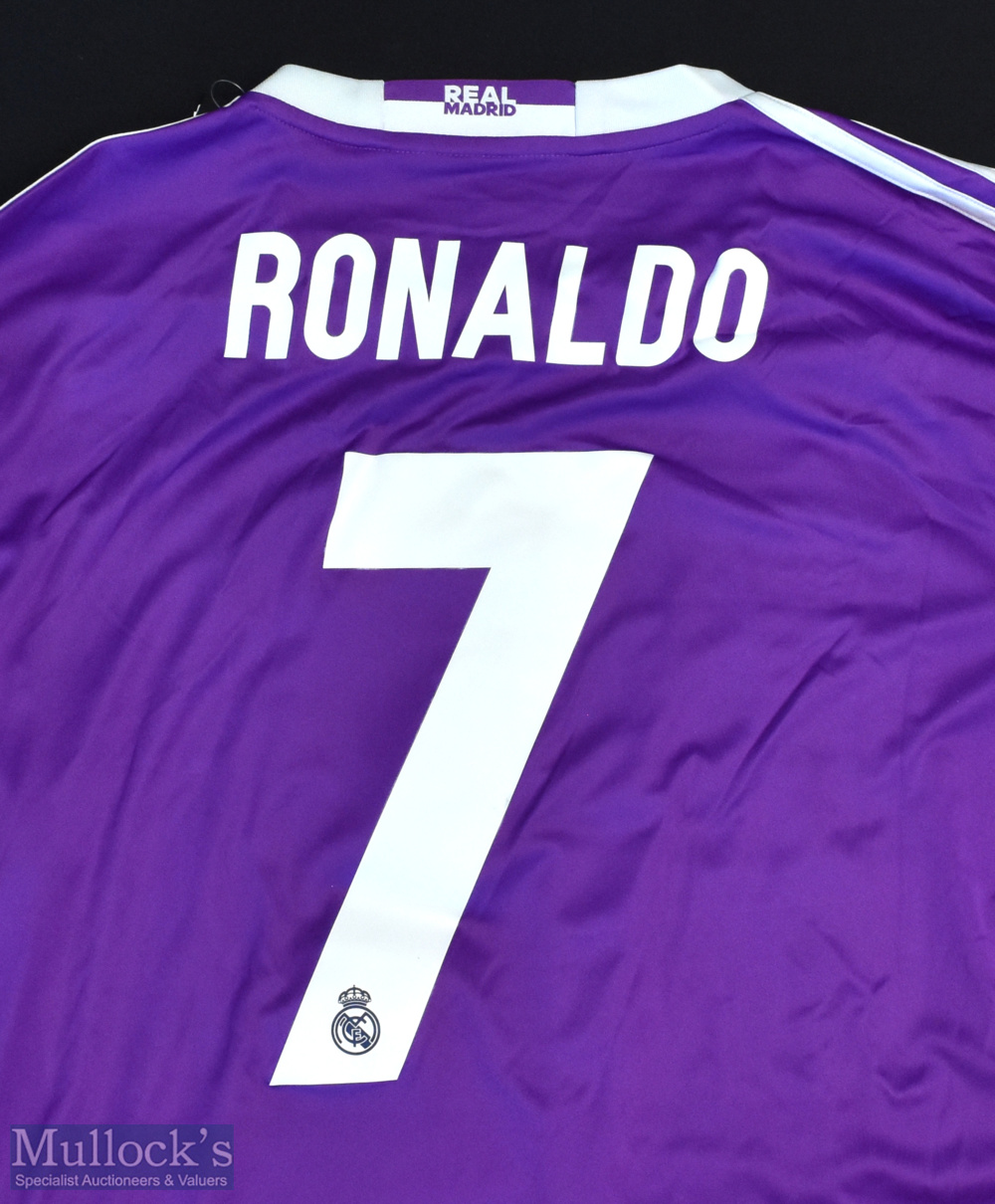 2017 Real Madrid Champions League Final Football Shirt sponsored by Fly Emirates, made by Adidas - Image 3 of 3