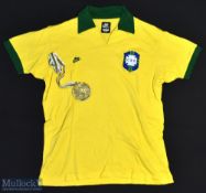 1962 Brazil World Cup Replica Football Shirt made by Nike, Short Sleeve, Size L together with a