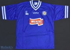 1997 Leicester City FC Coca Cola Cup Winners Football Shirt sponsored by Walkers, made by Fox