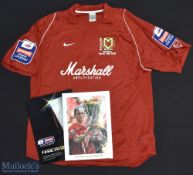 2008 MK Dons FC Playoff Final Football Shirt sponsored by Marshall Amplification, made by Nike