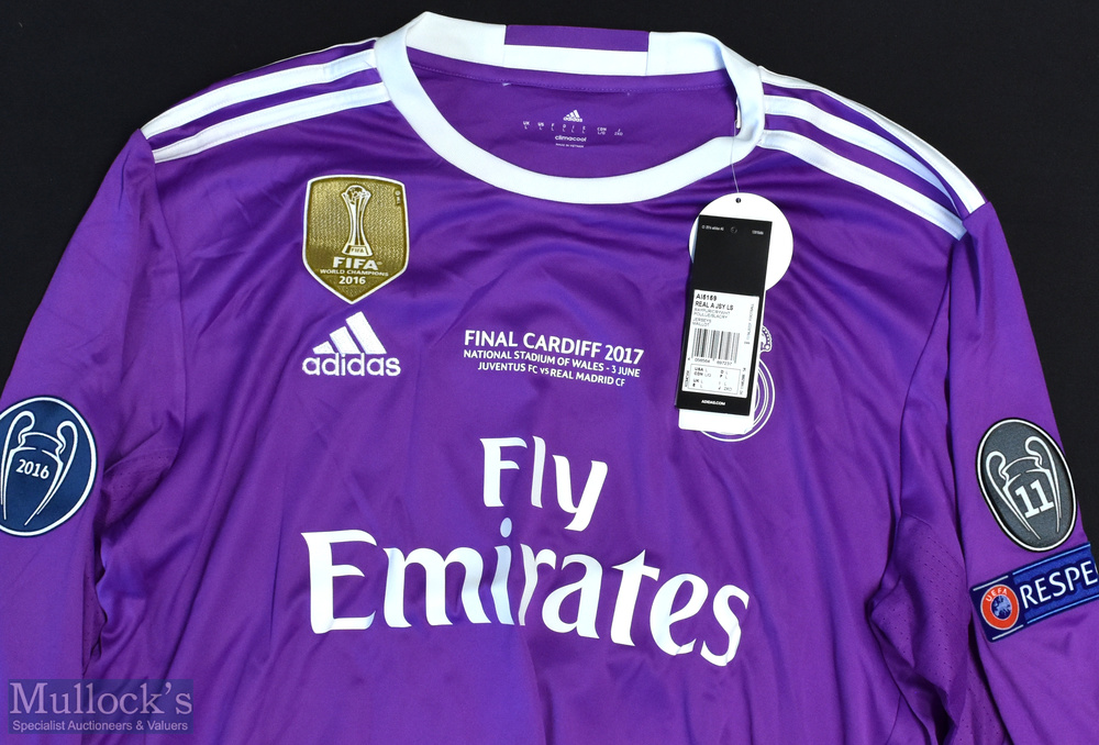 2017 Real Madrid Champions League Final Football Shirt sponsored by Fly Emirates, made by Adidas - Image 2 of 3