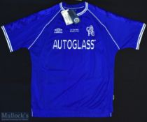 2000 Chelsea FC FA Cup Final Football Shirt sponsored by Autoglass, made by Umbro with tag, Short