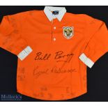 1953 Blackpool FC FA Cup Replica Signed Football Shirt made by Toffs, Long Sleeve, Size L, signed to