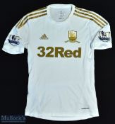 2012 Swansea City FC Centenary Football Shirt sponsored by 32 Red, made by Adidas, Short Sleeve,