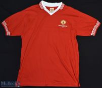 1977 Manchester United Silver Jubilee Replica Football Shirt with short sleeves, Size XL, Official