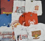 Manchester United Themed T-Shirts, to include Sharp Umbro XL x2 Adidas Moscow 08 L, Manchester