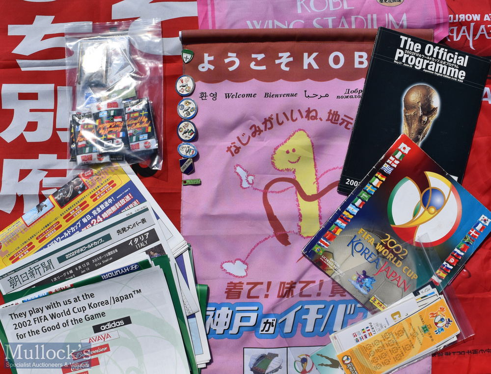 2002 FIFA World Cup Korea/Japan memorabilia to include Coca Cola red street banner; Kobe Wing - Image 2 of 2