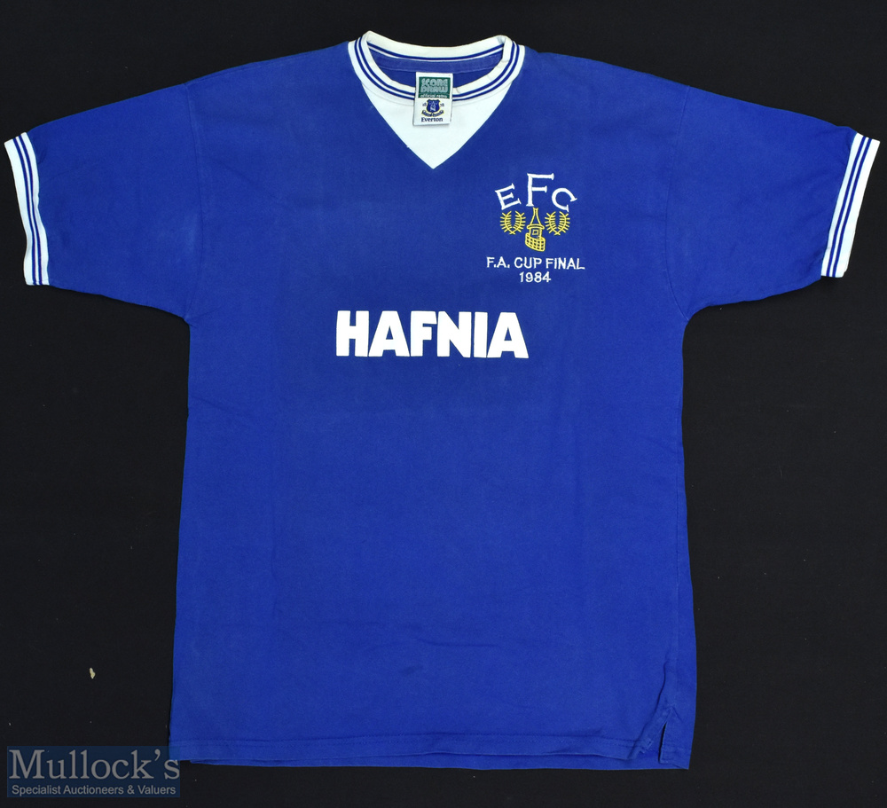 1984 Everton FC Replica Football Shirt made by Score Draw, Short Sleeve, Size M