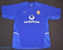 2002-03 Manchester United Football Shirt sponsored by Vodafone, made by Nike, Short Sleeve, Size XL