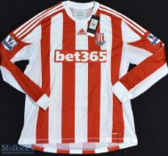 2013 Stoke City FC 150 Years Football Shirt sponsored by Bet 365, Made by Adidas with Tag, Long