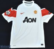 2010-11 Manchester United Football Shirt sponsored by AON, made by Nike, Short Sleeve with Champions