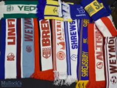 British Football Club Scarf Collection, to include teams of Weymouth x 2, Shrewsbury x 4, Altringham