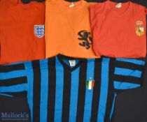 Retro Continental Classic National Football Team T-shirts, Italy, Spain, Holland and an unbranded