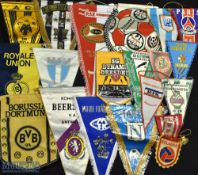 20 World Football Team Pennants, a good selection of teams mixed ages, made of silk and nylon/