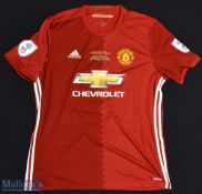 2017 Manchester United FC EFL Cup Final Football Shirt sponsored by Chevrolet, made by Adidas with
