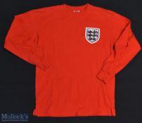 1966 England Replica Football Shirt made by Score Draw, Long Sleeve, Size M with number 6 stitched