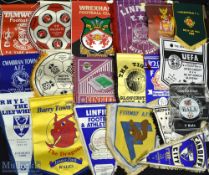 20 English/Welsh Premier and Football League Pennants, made of silk and nylon/plastic a good mixture