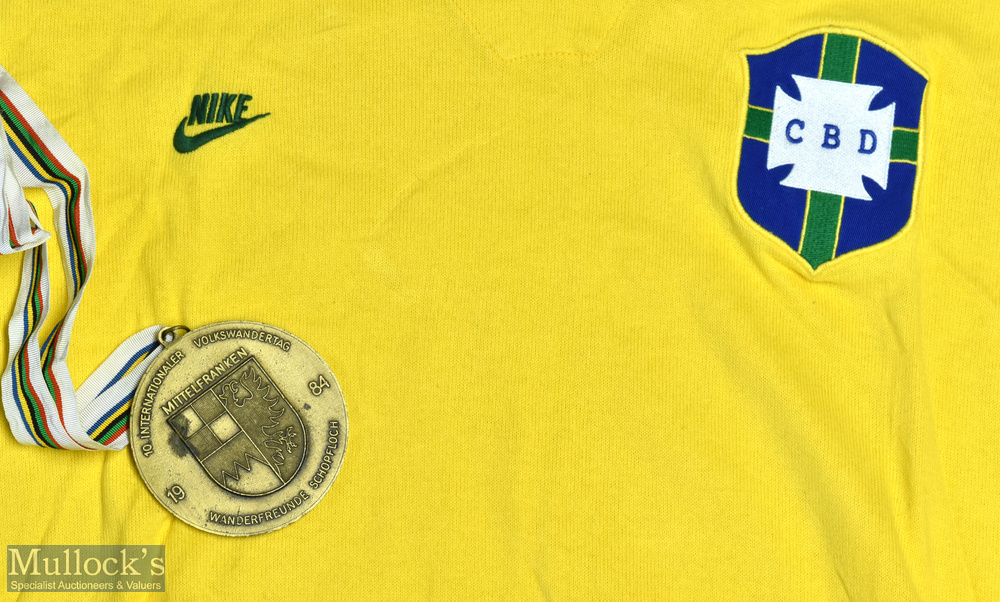 1962 Brazil World Cup Replica Football Shirt made by Nike, Short Sleeve, Size L together with a - Image 2 of 2