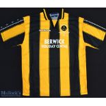 2002 Berwick Rangers FC Football Shirt for Scottish Cup 3rd Round versus Rangers, sponsored by