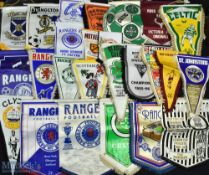 25x Sottish Football League Pennants, made of silk and nylon/plastic a good mixture of teams and