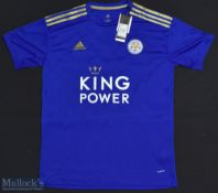 2019/20 Leicester City FC Replica Football Shirt with Short Sleeves, Size L with Vardy 9 printed