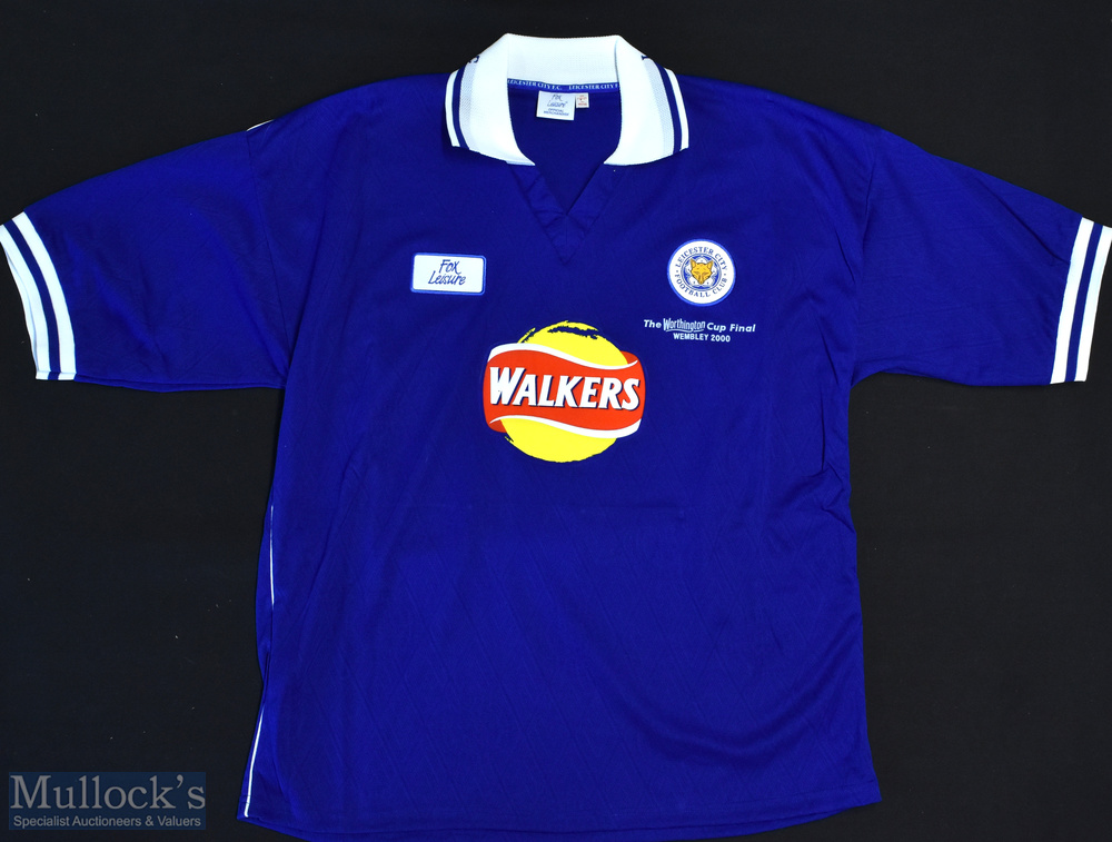 2000 Leicester City FC Worthington Cup Final Football Shirt sponsored by Walkers, Made by Fox