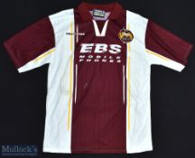 1997 Northampton Town FC Centenary Football Shirt sponsored by EBS Mobile Phones, Made by Prostar,