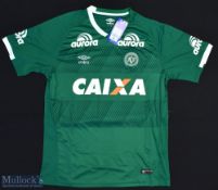 FC Chapecoense FC Football Shirt sponsored by Caixa, made by Umbro with tag, Short Sleeve, Size XL