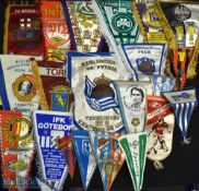 20 World Football Team Pennants, a good selection of teams mixed ages, made of silk and nylon/