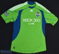 Seattle Sounders FC Football Shirt sponsored by Xbox 360 Live, made by Adidas, Short Sleeve, Size L