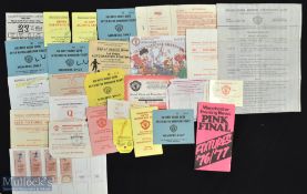 1974-1990s Manchester United related Paperwork, tickets premier 1974iballs, passes, to include