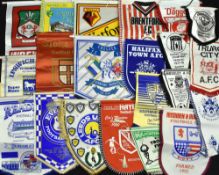 20 English/Welsh Premier and Football League Pennants, made of silk and nylon/plastic a good mixture