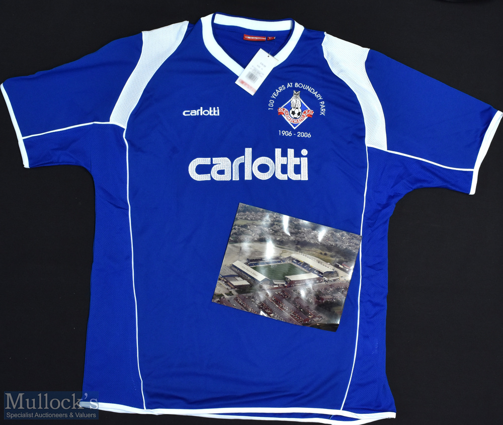 2006 Oldham Athletic FC 100 Years at Boundary Park Football Shirt sponsored and made by Carlotti
