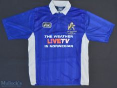 1999 Millwall FC Auto Windscreen Final Football Shirt sponsored by Live TV, made by Asics, Short