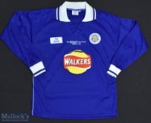 1999 Leicester City FC Worthington Cup Final Football Shirt sponsored by Walkers, Made by Fox