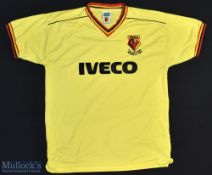 1984 Watford FC FA Cup Final Replica Football Shirt made by Score Draw, Short Sleeve, Size L