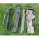 A collection of course fishing equipment to include - Super Specialist rod quiver. A collection of