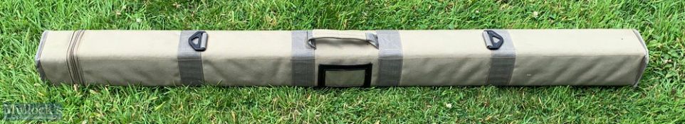 Snowbee Travel Rod Bag - a fabric lined case, size 126cm x 10cm x 10cm in good used condition
