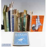 Hunting Bird Watching book selection with noted books of British Birds' Eggs and Nests Charles A