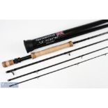 Alan Riddell custom rod lo risen carbon fly rod 9ft 4pc line 9 # double alloy blocking real seat